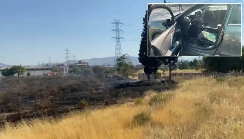 İzmir’deki Otluk Alan Yangını, AVM Otoparkında Büyük Tehlike Yarattı