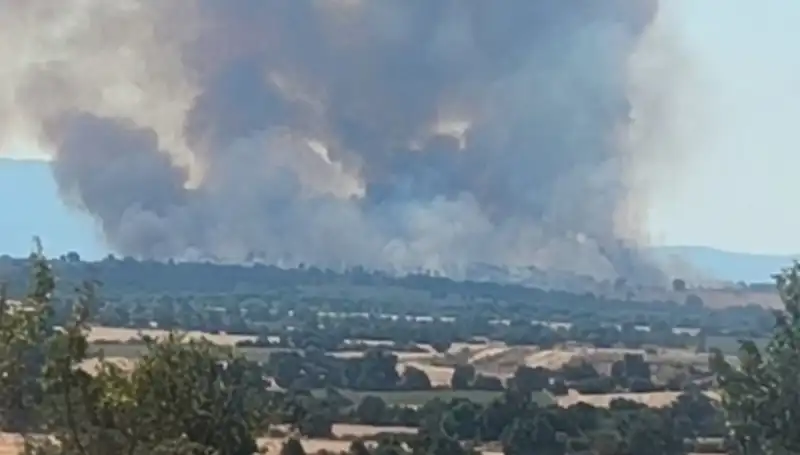 Komşu Ülkedeki Orman Yangını, Edirne’de Korkutucu Dumanlar Oluşturdu