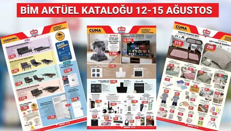BİM 12-15 Ağustos 2025 Aktüel Kataloğu: Yeniliklerle Dolu Alışveriş Fırsatları